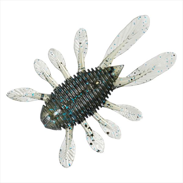 Daiwa Worm Steez Apnas Bug 1.8inch Green Pumpkin Blue Flake