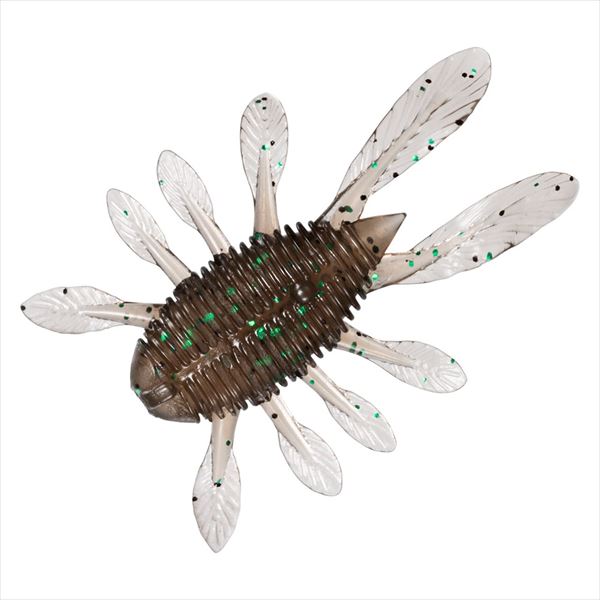 Daiwa Worm Steez Apnas Bug 1.8inch Shrimp Green Flake