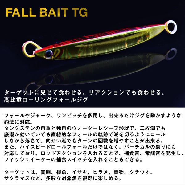 Daiwa Metal Jig Fall Bait TG 80g PH Silver Glow Head