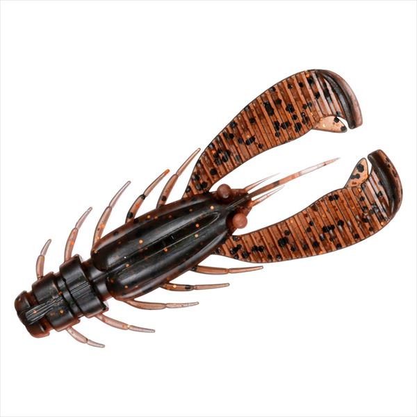 Daiwa Worm Silver Wolf Urban Twister 2.5inch Green Pumpkin Orange