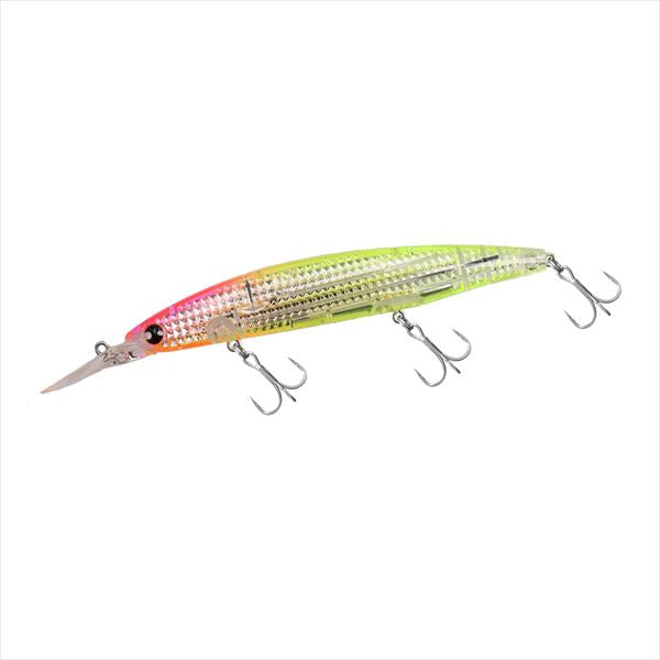 Daiwa Seabass Lure Shoreline Shiner-Z Set Upper Laser Impact 125SDR LI Pink Head Clear Chart