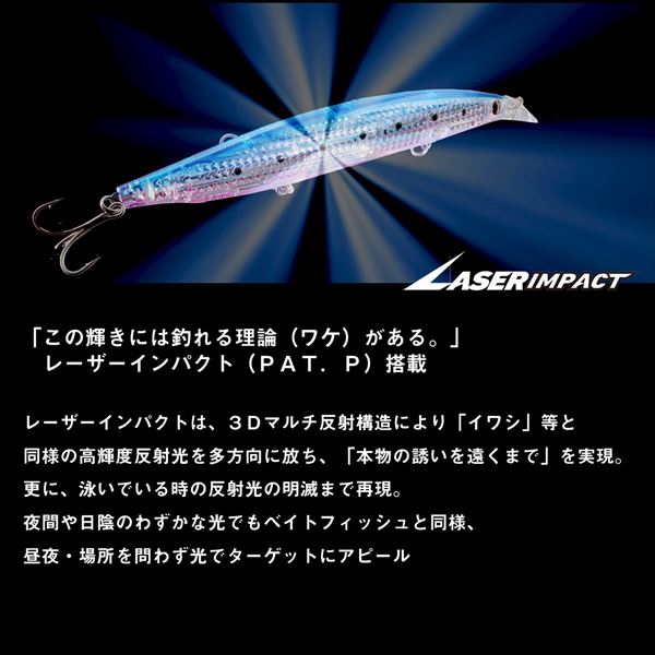 Daiwa Seabass Lure Shoreline Shiner-Z Vertis R 140S-LI LI Chart Back