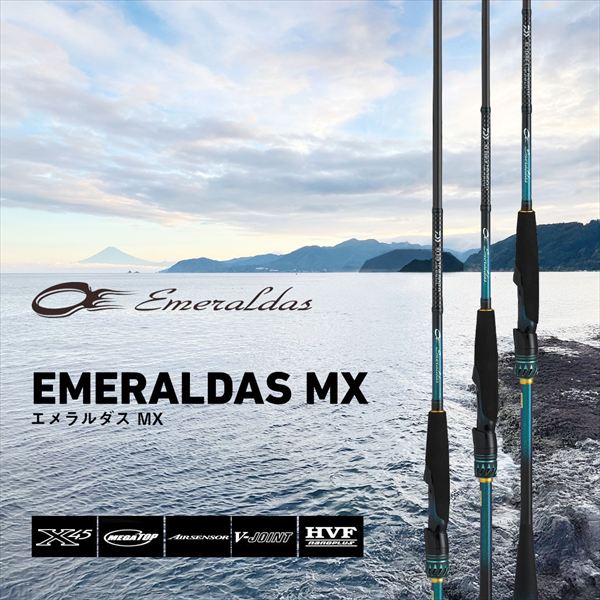 Daiwa Eging Rod Emeraldas MX 86M-S/V (Spinning 2 piece)
