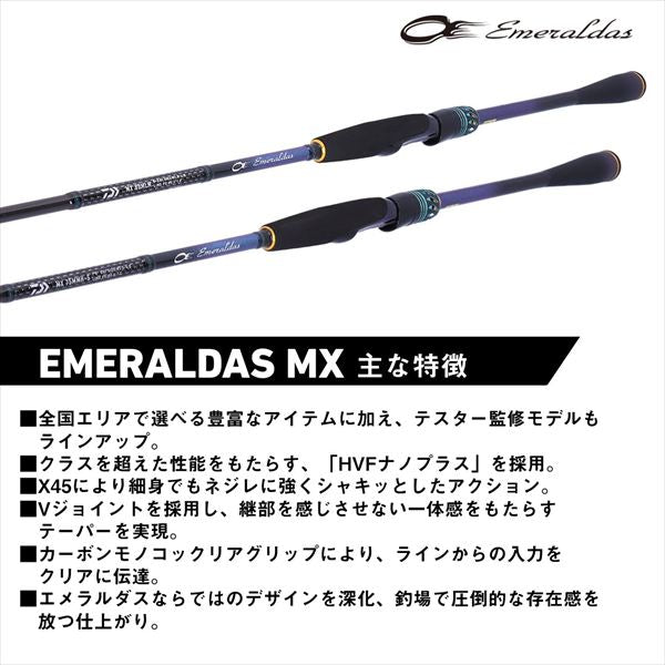 Daiwa Eging Rod Emeraldas MX 86M-S/V (Spinning 2 piece)
