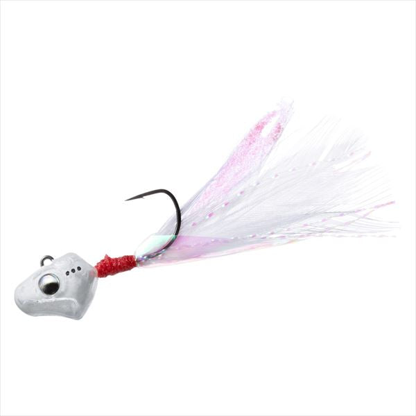 Daiwa Feather Jig Gekkabijin Yoikabura 1.2g Red Glow White Bait