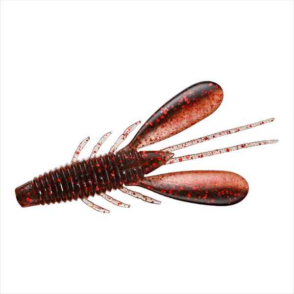 Daiwa Worm HRF Hog 2.8inch Black Shrimp Miso