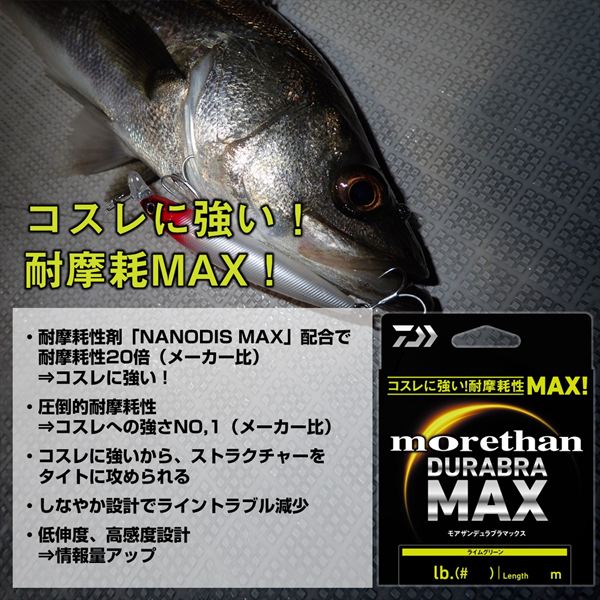 Daiwa PE line Morethan Durabra Max 12lb-150m