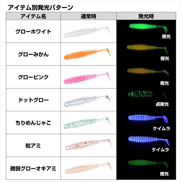Daiwa Worm Mebaru Hunter Shad 1.5inch Kirameki Clear