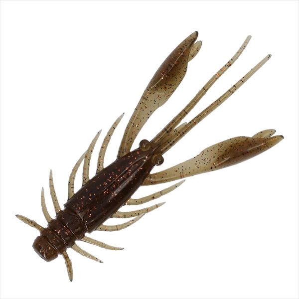 Daiwa Worm Silver Wolf Urban Shrimp 2.4inch Green Pumpkin UV Copper