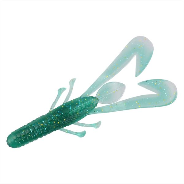 Daiwa Worm HRF GR Craw 3.5inch Clear-Water Green