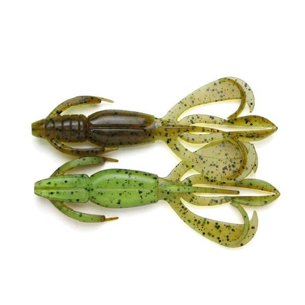 Keitech Worm Crazy Flapper 2.4inch #401 Green Pumpkin Chartreuse