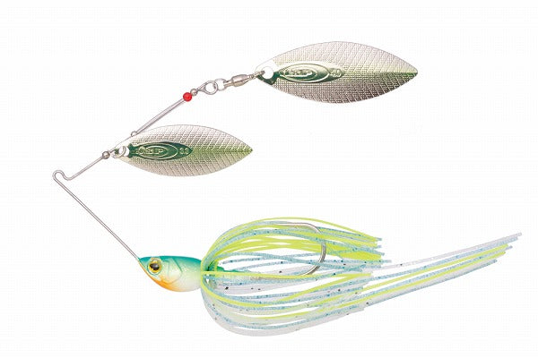 O.S.P Spinnerbait High Pitcher Max 1/2oz Double Willow S61 Ghost Chart Blue Back