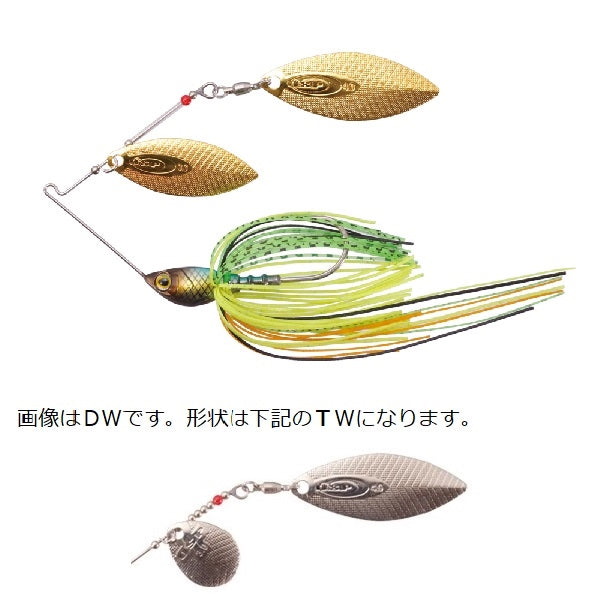 O.S.P Spinnerbait High Pitcher Max 3/8oz Tandem Willow S38 Sunfish Tiger