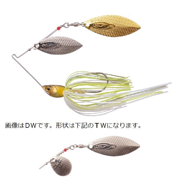 O.S.P Spinnerbait High Pitcher Max 3/4oz Tandem Willow Chartback Ayu S39