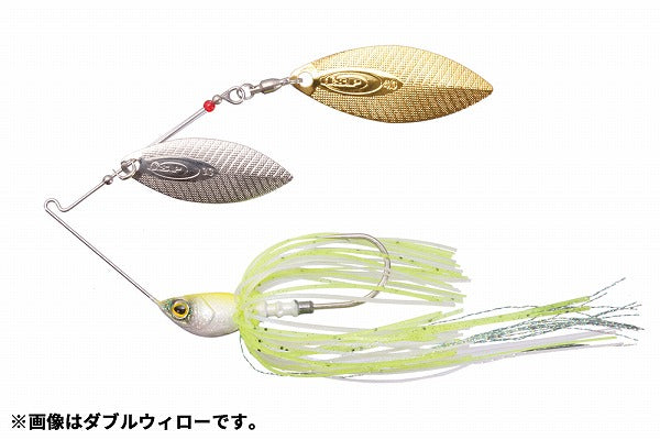 O.S.P Spinnerbait High Pitcher Max 5/8oz Tandem Willow Spark White Chart ST21