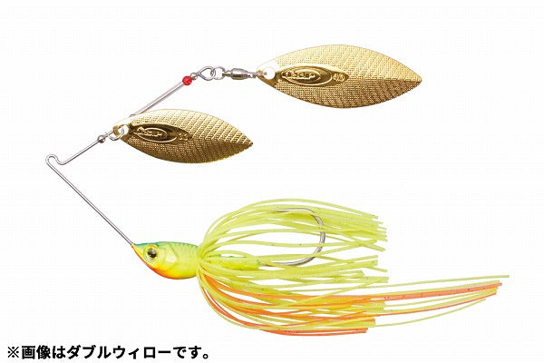 O.S.P Spinnerbait High Pitcher Max 5/8oz Tandem Willow Impact Lime Chart S35