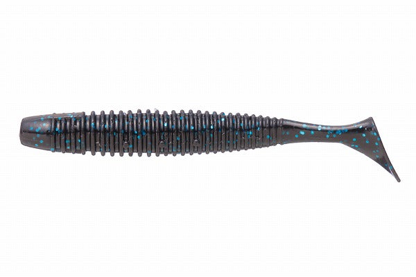 O.S.P Worm HP Shadtail 2.5inch W006 Black/Blue Flake