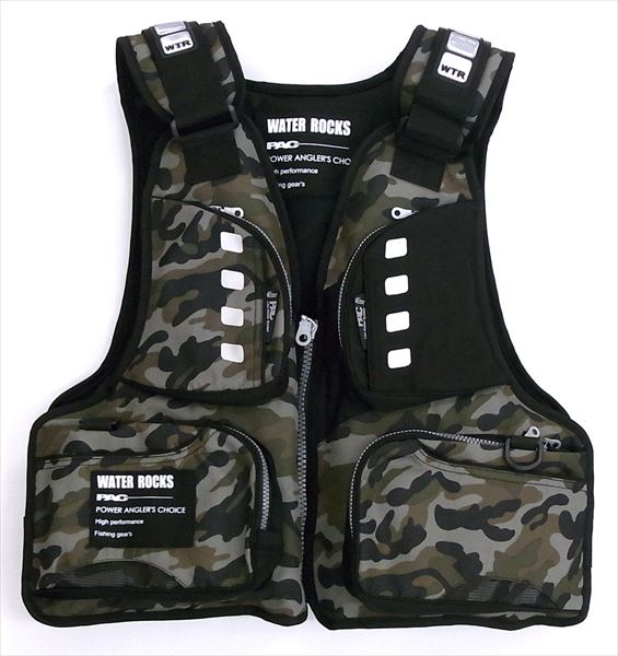 Water Rocks Life Jacket WRLV-3135 Standard Life Vest Free Camo