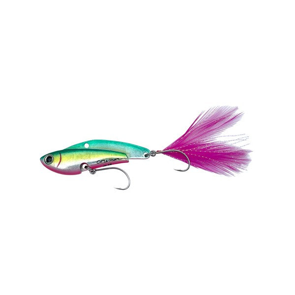 Coreman Seabass Lure IP-25 Iron Plate High and Low Silver Claw #006 Green Pink