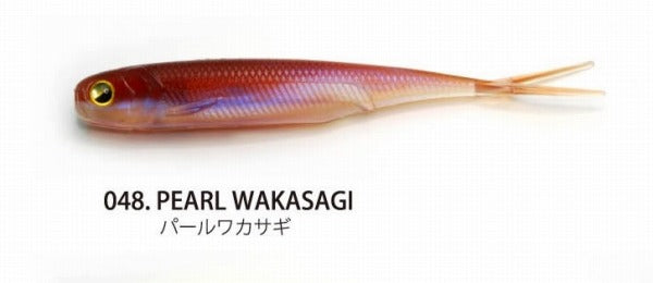 Raid Japan Worm Fish Roller 4inch Pearl Wakasagi