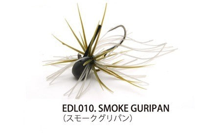 Raid Japan Rubber Jig EGU-Dama Type-Level 3.5g Smoke Green Pumpkin