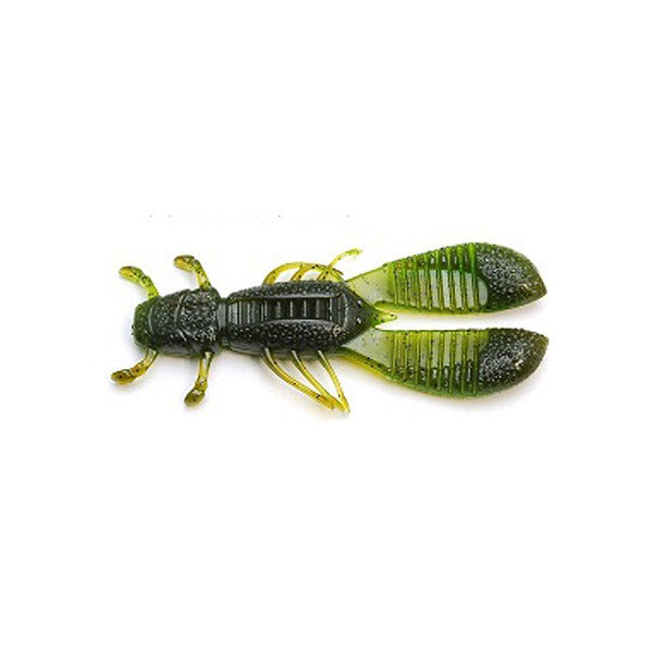 Raid Japan Worm EGU Chunk 3inch 030 Green Pumpkin/Chart