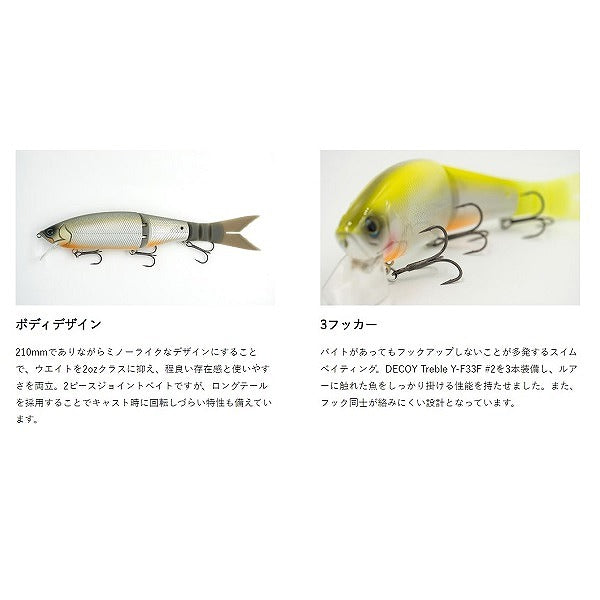 Grass Roots Bass Lure Runabout 210F #010 Live Mat Ayu G