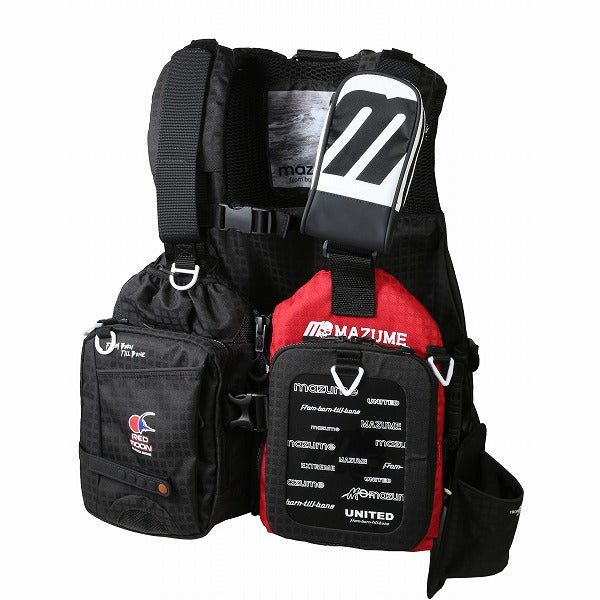 Mazume Red Moon Life Jacket Rockshore Special III Free Black×Red MZLJ-592