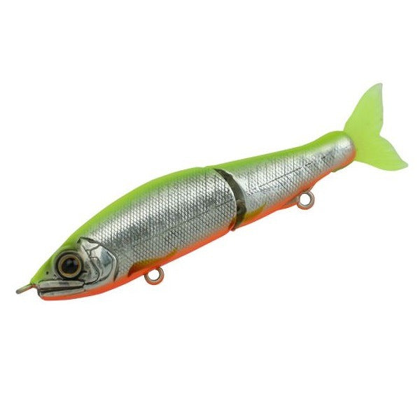 Gan Craft Seabass Lure Jointed Claw 70F Salt custom #AS-10 Chart & Orange