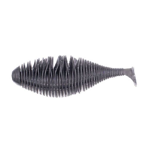 GeeCrack Worm Bellows Gill Swimmer 3.2inch #253 Solid Black