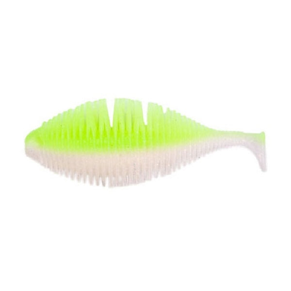 GeeCrack Worm Bellows Gill Swimmer 3.2inch #350 Honey Chart Shad