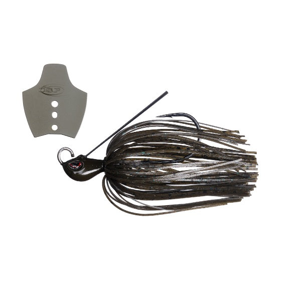 O.S.P Bladed Jig Metal Blade Jig 3/16oz BJ54 Green Pumpkin