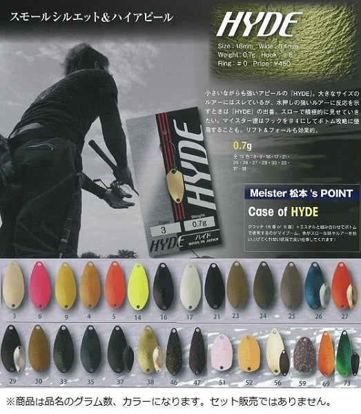 Rodio Craft Hyde 0.7g #73 K.F Yellow green/Back: Black