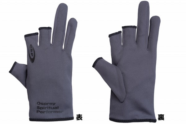 OSP cold gloves O.S.P Breath inner Globe Gray Print Black: M
