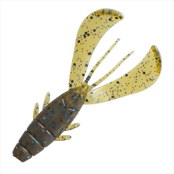 Major Craft Warm Black Pogy Chinu Claw 2.7inch #1 Water Melon Blue