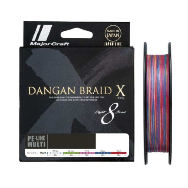 Major Craft Dangan Braid X X8 DBX8 200m #3 50lb Multi Color