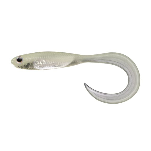 Fish Arrow Flash-J Curly 2inch SW Luminoba # L134 LumiNova Glow/Silver