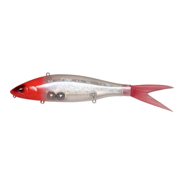 Fish Arrow Seabass Lure VT Jack 210 #12 Clear Red Head