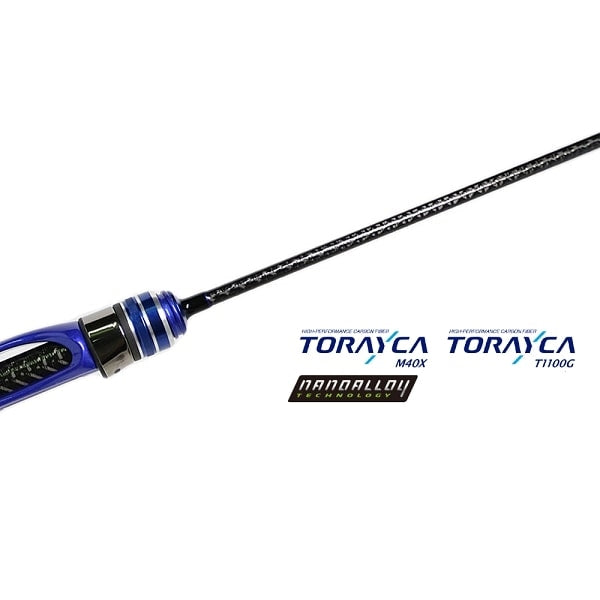 crystal fishing pole Clear Blue Ajing Rod Crystar 511BASK (Spinning 2 Piece)