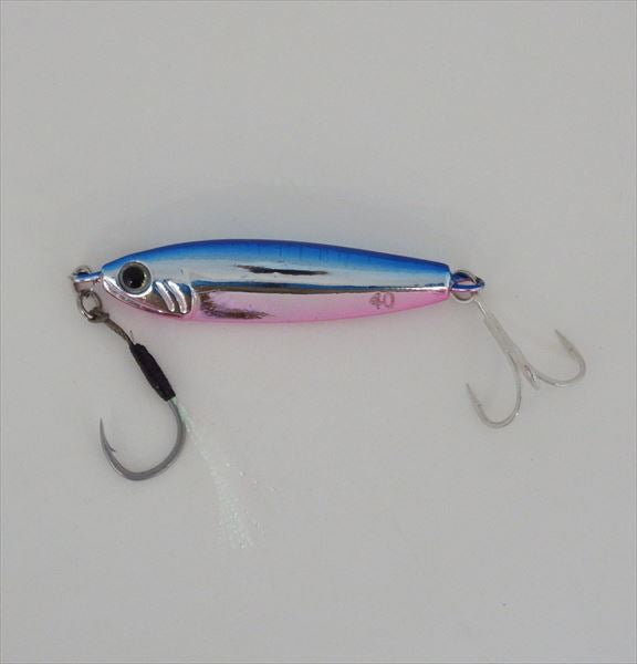 Zeake Metal Jig F-Sardine 40g Aluminum Blue Pink UV21