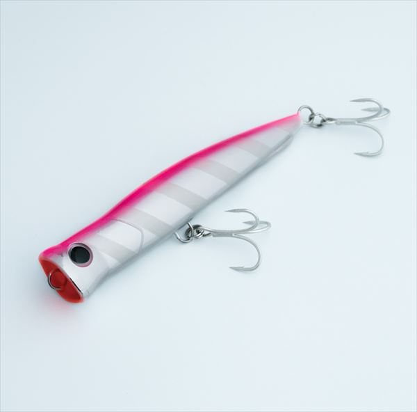 Zeake Offshore Plug SS Popper 160 Pink Tiny Trevally UV Zebra