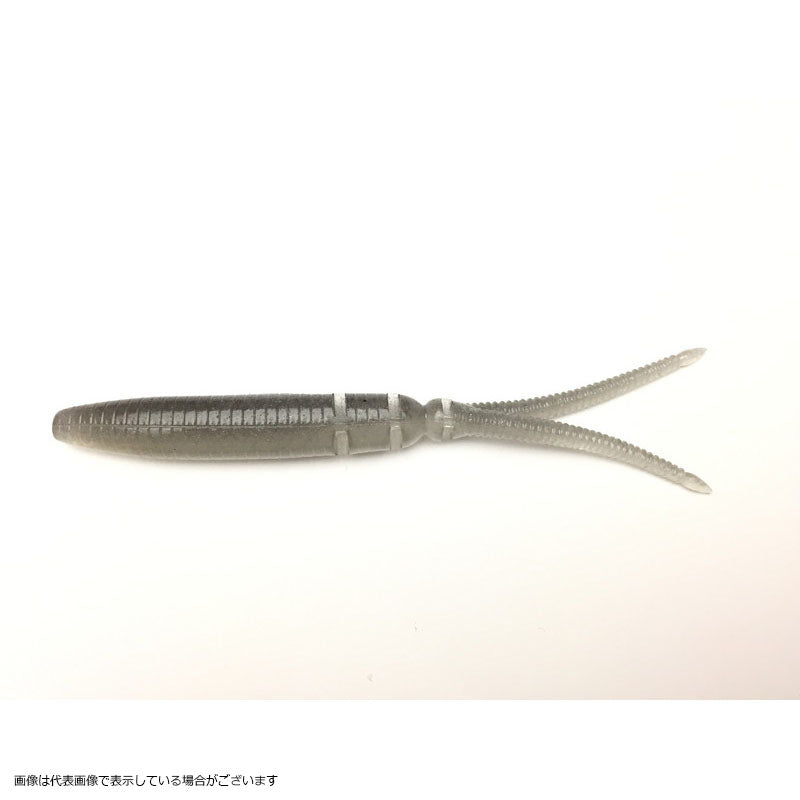 Imakatsu Java Shad IS-Plus Twin Tail 5inch #S-204 Smoke Back Clear Berry