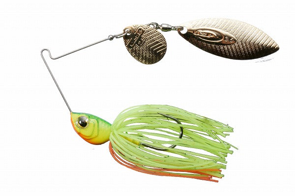 O.S.P Spinnerbait High Pitcher 1/4oz Tandem Willow S35 Impact Lime Chart