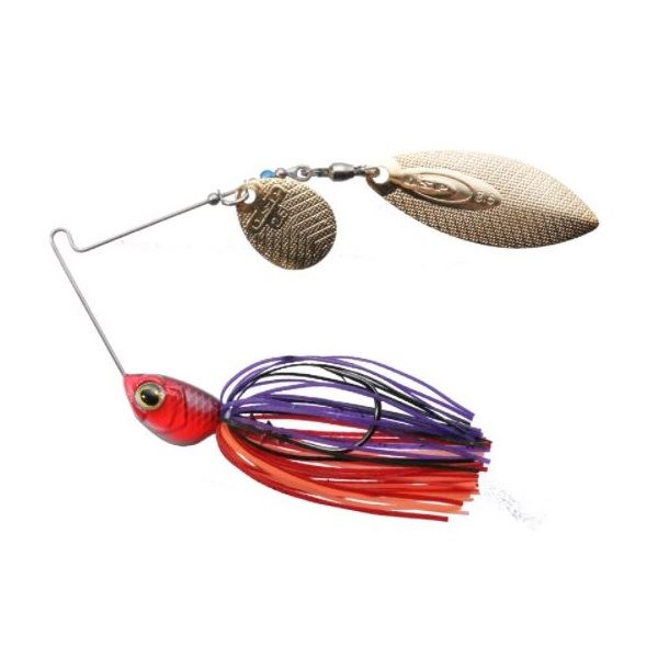 O.S.P Spinnerbait Buzzbait High Pitcher 5/8oz Tandem Willow Sunset Red