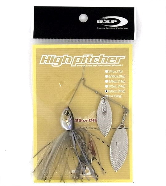 O.S.P Spinnerbait High Pitcher 5/8oz Double Willow Spark Ice Shad