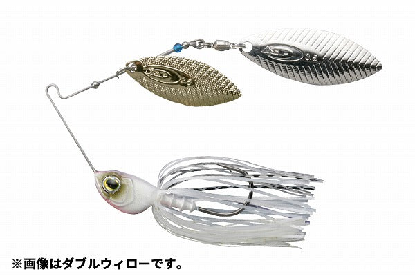 O.S.P Spinnerbait High Pitcher 5/16oz Tandem Willow S06 Vivid Pearl White