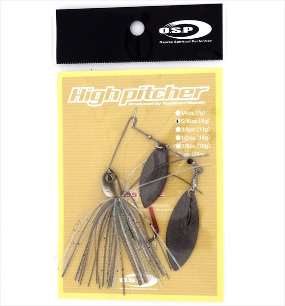 O.S.P Spinnerbait High Pitcher 5/16oz Double Willow Steel Shad