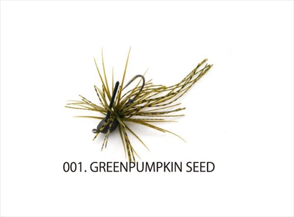 Raid Japan Rubber Jig EGU-Dama Cover 4.5g Green Pumpkin Seed