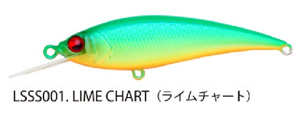 Raid Japan Level Shad Sprinter 68SR Lime Chart