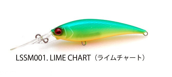 Raid Japan Level Shad Sprinter 68MR Lime Chart